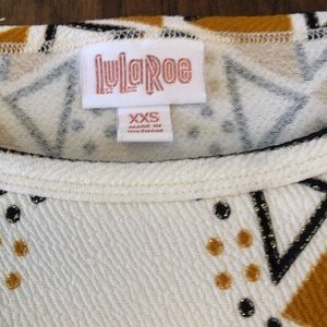 LuLaRoe Dresses - Gold/White/Black HTF Elegant XXS Debbie - LulaRoe LuLaRoe Dresses - Gold/White/Black HTF Elegant XXS Debbie - LulaRoe